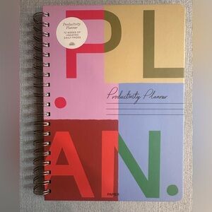 Papier Productivity Planner Spiral Notebook Journal - Multi Color